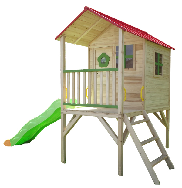 ARMELLE wooden playhouse on stilts